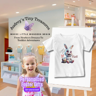 Personalised Easter Bunny Baby T-Shirt
