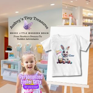 Personalised Easter Bunny Baby T-Shirt