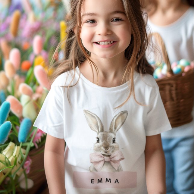 Personalised Easter Bunny  | Custom Name  Baby T-Shirt (Creator Uploaded)