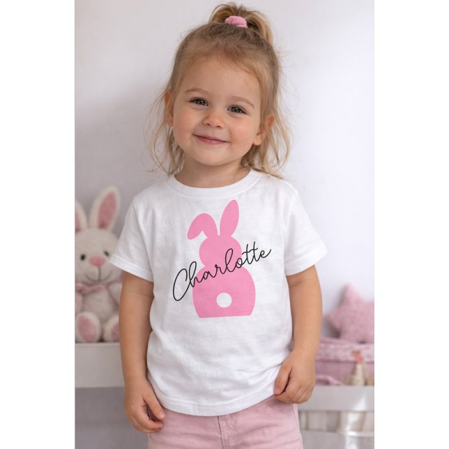 Personalised Easter Bunny, Custom Name  Toddler T-Shirt (Creator Uploaded)