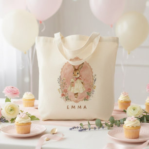 Personalised Easter Bunny Custom Tote Bag