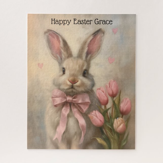 Personalised Easter Bunny Puzzle (Vertical)
