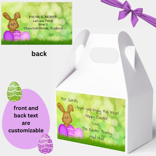 Personalised Easter Bunny to Kids Favour Box