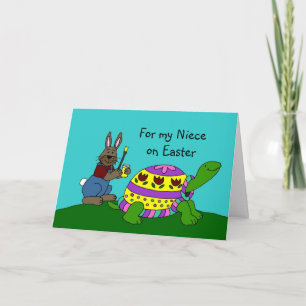 Personalised Easter card with a turtle