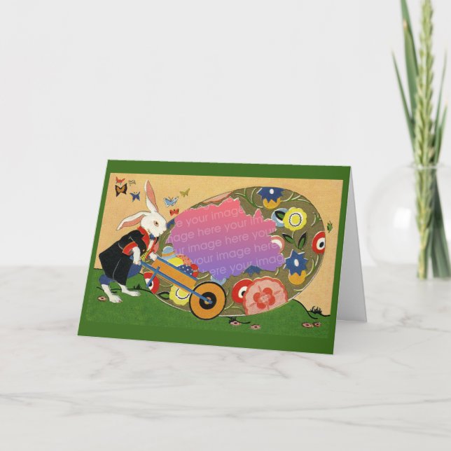 Personalised Easter Egg Cutout Card (Front)