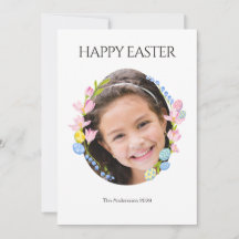 Personalised Easter Egg Photo Easter Card