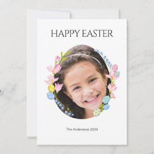 Personalised Easter Egg Photo Easter Card
