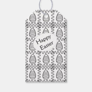 Personalised Easter Eggs Chevron Happy Easter  Gift Tags
