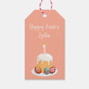 Personalised Easter Gift Tag with Easter Bread