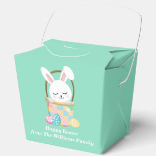 Personalised Easter Party Pastel Green Fortune Favour Box