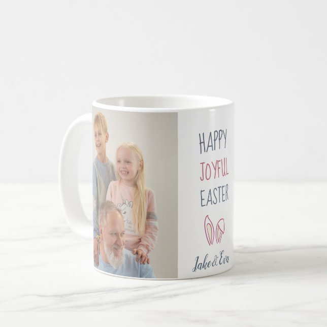Personalised Easter Photo Mug Gift - Custom Photo (Front Left)