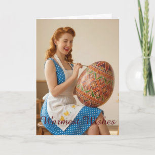 Personalised Easter Retro Artist Card
