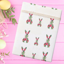 Personalised Easter Wrapping Paper - Cute Bunny 