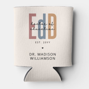 Personalised EdD Doctor Of Education Graduation Can Cooler
