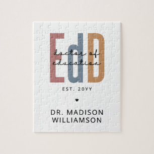 Personalised EdD Doctor Of Education Graduation Jigsaw Puzzle