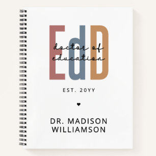 Personalised EdD Doctor Of Education Graduation Notebook