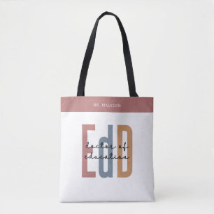 Personalised EdD Doctor Of Education Graduation Tote Bag