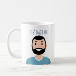 Personalised editable best Dad ever coffee mug