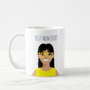 Personalised editable best Mum ever Coffee Mug