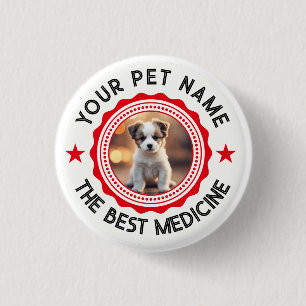 Personalised Editable Pet Lovers 3 Cm Round Badge