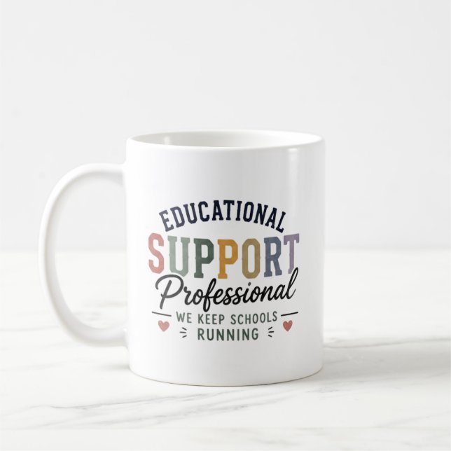 Personalised Educational Support Professional gift Coffee Mug (Left)