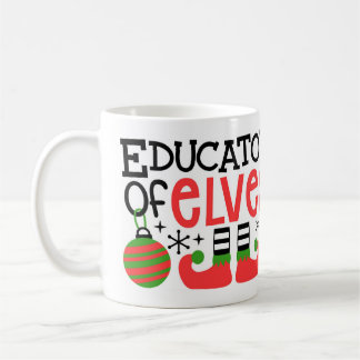 Personalised "Educator of Elves" Christmas Teacher Coffee Mug