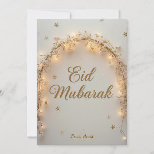Personalised Eid Mubarak  Holiday Card
