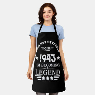 Personalised eighty vintage 80th birthday  apron