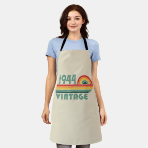 Personalised eighty vintage 80th birthday party apron