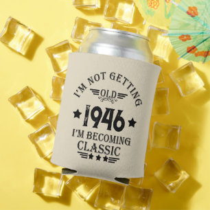 Personalised eighty vintage 80th birthday party can cooler