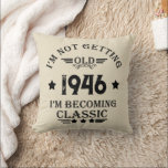 Personalised eighty vintage 80th birthday party cushion<br><div class="desc">Make your birthday special with this unique design. Add a touch of sophisticated elegance to your birthday celebration with our exquisite, one-of-a-kind designs. These graphics bring sophistication and originality to any product, creating a memorable and stylish gift. They are perfect for those who appreciate a touch of timeless glamour on...</div>