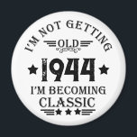 Personalised eighty vintage 80th birthday party magnet<br><div class="desc">Add some originality to your wardrobe with this vintage birthday graphic design featuring awesome typography font lettering. It's a great gift idea for men,  women,  husbands,  wives,  grandma,  and grandpa who will love this one-of-a-kind artwork. Perfect for a fun holiday present at your birthday party.</div>
