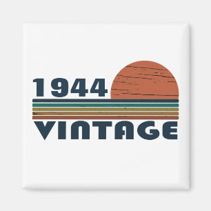 Personalised eighty vintage 80th birthday party magnet