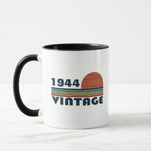 Personalised eighty vintage 80th birthday party mug