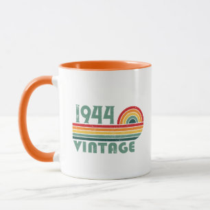 Personalised eighty vintage 80th birthday party mug