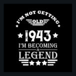 Personalised eighty vintage 80th birthday  poster<br><div class="desc">Make your birthday special with this unique design. Add a touch of sophisticated elegance to your birthday celebration with our exquisite, one-of-a-kind designs. These graphics bring sophistication and originality to any product, creating a memorable and stylish gift. They are perfect for those who appreciate a touch of timeless glamour on...</div>