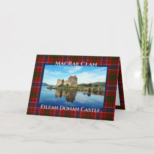 Personalised Eilean Donan Castle - MacRae Clan Card