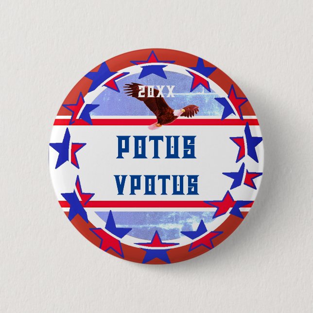 Personalised -  Election Potus - Vice Potus 6 Cm Round Badge (Front)