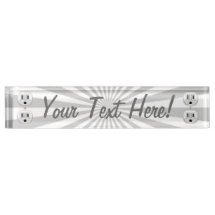 Personalised Electric Plug Wall Outlet Fun Nameplate