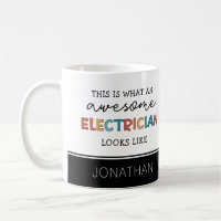 Personalised Electrician Funny Gifts