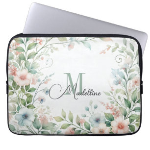 Personalised Electronics Bag Wild Small Flowers