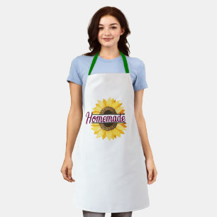 Personalised Elegance: Custom Name Sunflower Chef  Apron