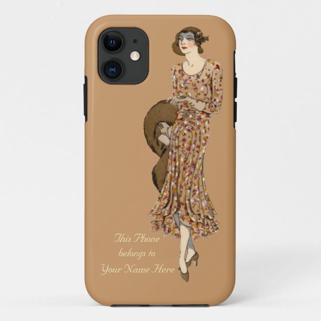 Personalised Elegant 1930's Fashion iPhone 5 Case (Back)