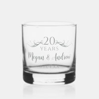 Personalised Elegant 20th Wedding Anniversary Gift