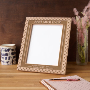 Personalised Elegant Best Mum Ever Mother's Day Etched Frames