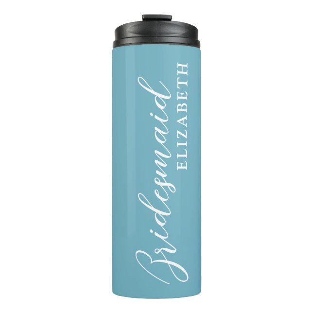 Personalised Elegant Bridesmaid  Thermal Tumbler (Front)