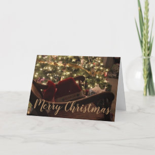 Personalised Elegant Christmas Tree Design Holiday Card