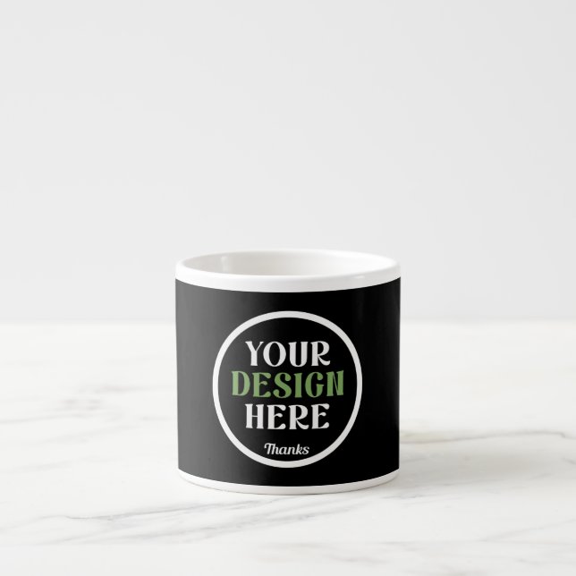 Personalised, Elegant, Classic, Wedding Gifts Espresso Cup (Front)