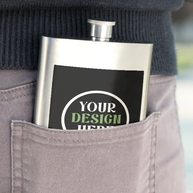 Personalised, Elegant, Classic, Wedding Gifts Hip Flask (In Situ)