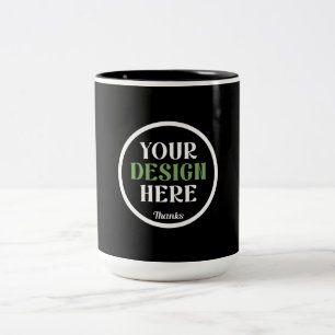 Personalised, Elegant, Classic, Wedding Gifts Two-Tone Coffee Mug